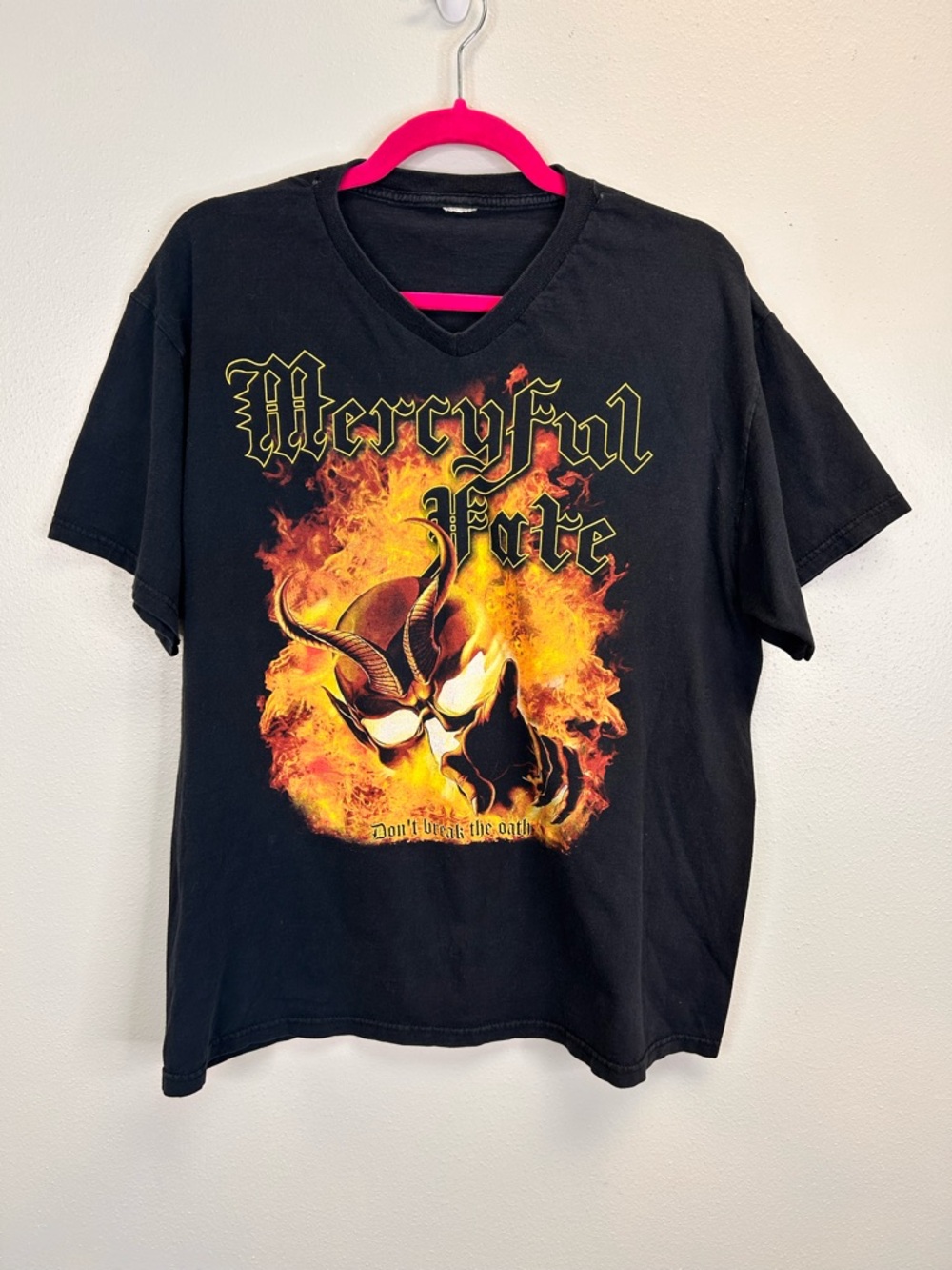 Vintage 1984 Mercyful Fate Music Band Graphic Tee Size L Metal Dark Goth Concert